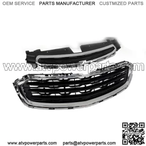 Front Upper+Lower Grille Chrome For 2015 Chevy Cruze 2016 Cruze Limited