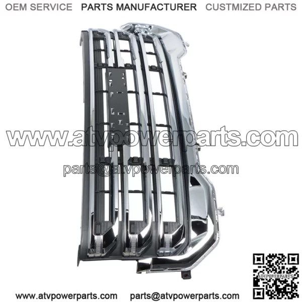Fit For 2020 2021 2022 2023 GMC Acadia Front Upper Grille Chrome 84766563 - Image 3