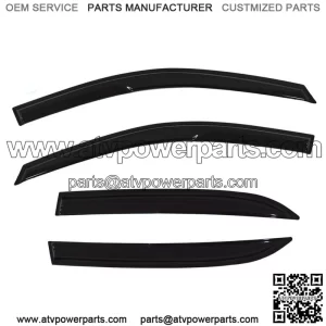 Window Visor Vent For Honda Accord 4 Door Sedan 2003-2007 Rain Guard Deflector