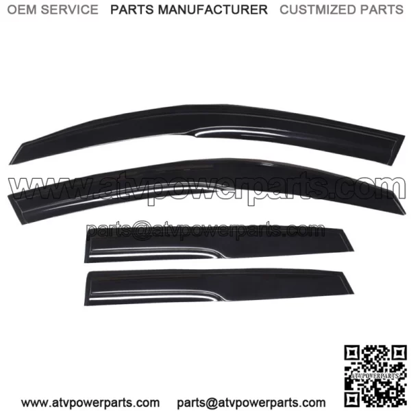 Smoke Window Visor Vent For Mazda 3 Hatchback 2004-2009 Rain Guards Deflectors - Image 3