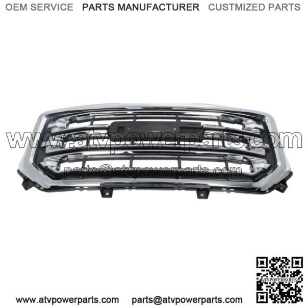 Fit For 2016-2019 Gmc Sierra 1500 Front Bumper Grille Black With Chrome 23496236
