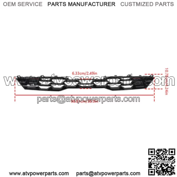 Front Bumper Upper GRILLE Red 86350-M6610 Fit For 2022-2023 Kia Forte GT 1.6L - Image 3