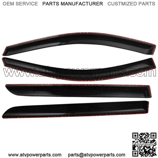 Window Visors For 2005-2007 Honda Odyssey Sun Rain Guard Vent Shade 4pcs Smoke - Image 2