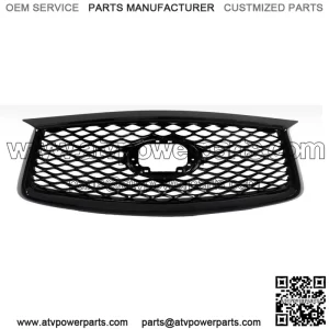Gloss Black Frount Bumper Grille W/o Camera For 2019-2022 Infiniti QX50