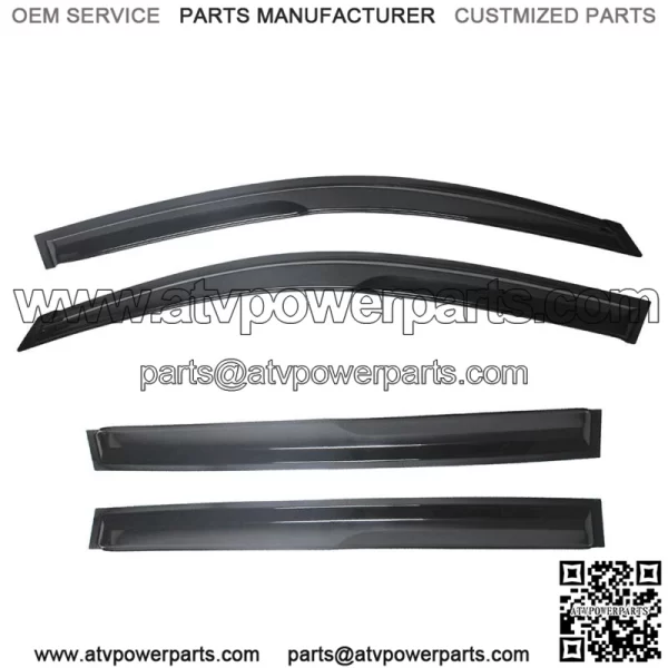 Window Visors For 2006-2012 Toyota RAV4 Vent Sun Rain Deflector Guard 4Pcs Smoke - Image 3