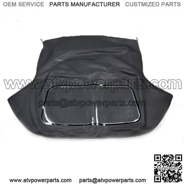 For 1966 1967-1979 Fiat 124 Spider CS1 Convertible Soft Top Black Vinyl