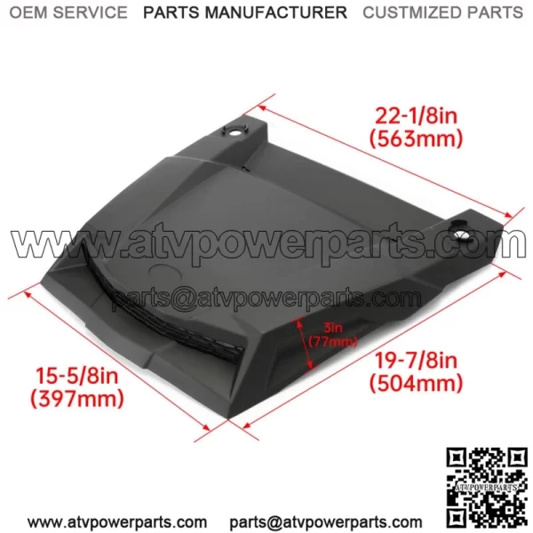 UTV Scooped Hood For POLARIS RZR 900 S XC TRAIL RZR XP 1000 TURBO XP 4 1000 (For: Polaris) - Image 2