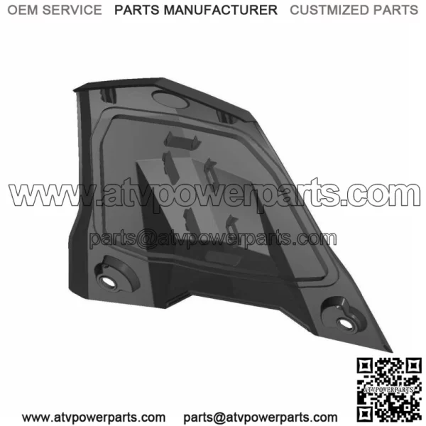 Polaris Center Hood, White Lightning, Genuine OEM Part 5454554-599(For: Polaris)