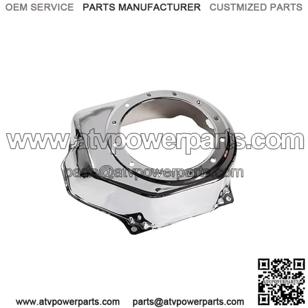 Chrome Recoil Fan Cover Shroud Housing for Predator 212 hemi Coleman CT200U CT100U BT200X CC100X Mini Bike, SK100 KT196 Go Kart Baja Hisun Tillotson Clone 196cc Engine Honda GX160 GX200 - Image 4