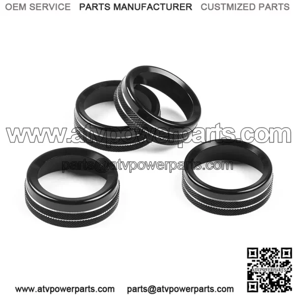 2016-2022 Toyota Tacoma Knob Ring #Black - Image 2