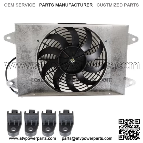 Radiator Cooling Fan Assembly FOR YAMAHA WOLVERINE YXE70 2016 2017 2018 - Image 2