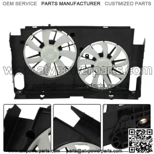 For 2013-2017 Toyota Rav4 Dual Radiator Condenser Cooling Fan Assembly TO3115177