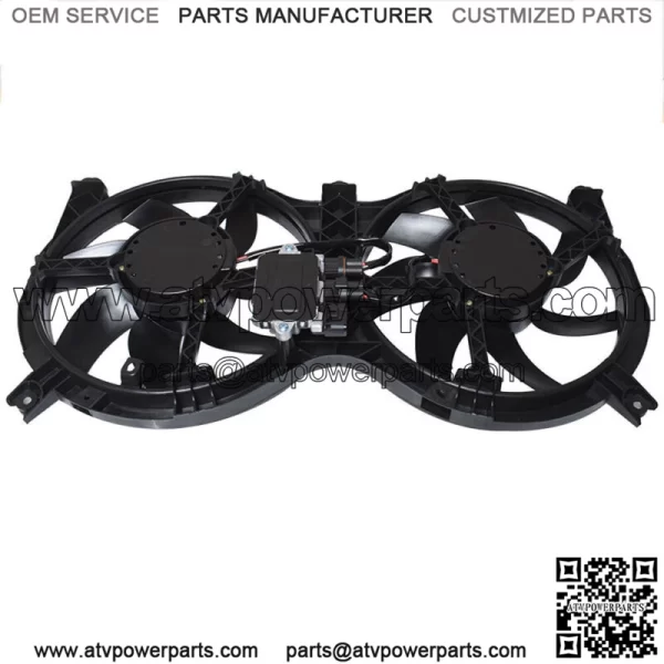Dual Radiator and Condenser Fan Assembly For Nissan Pathfinder Infinity QX60 - Image 2