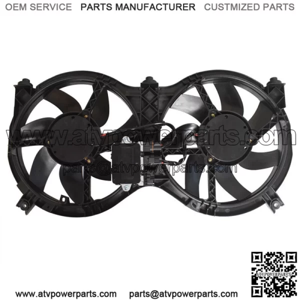 Dual Radiator and Condenser Fan Assembly For Nissan Pathfinder Infinity QX60 - Image 3