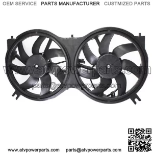 TYC623760 A/C Radiator Dual Cooling Fan Assembly For 2013-2019 Nissan Pathfinder