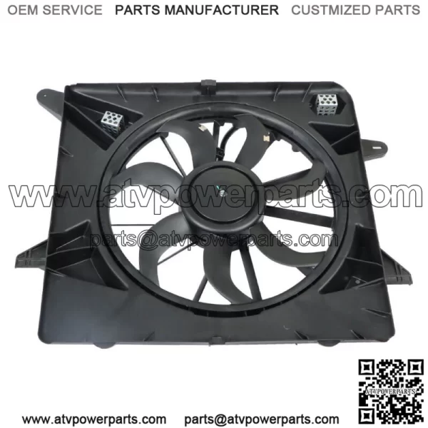 For Cadillac SRX 2010 2011-2016 3.0 3.6L Radiator A/C AC Condenser Cooling Fan - Image 2
