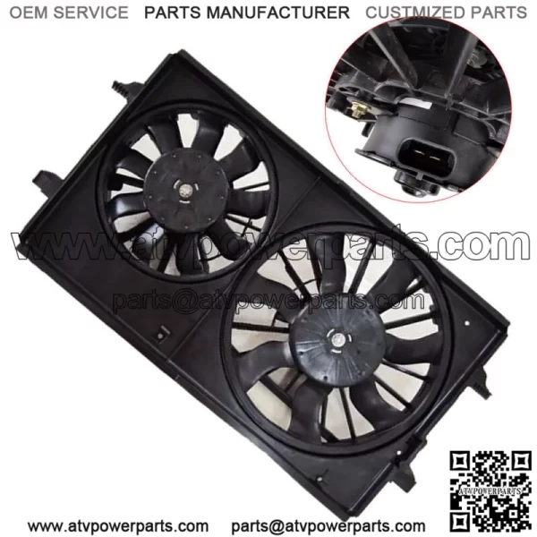 Radiator Cooling Fan Assembly For 2005-2010 Pontiac G6 2004-12 Chevrolet Malibu - Image 3