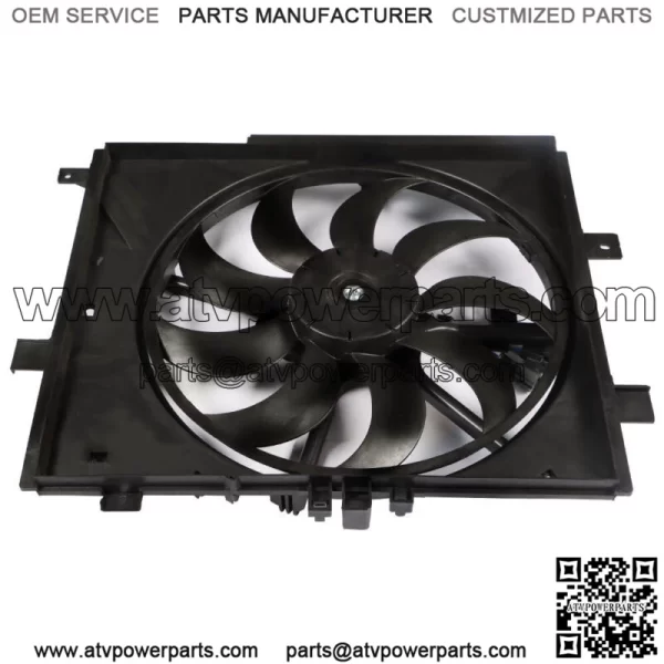 Radiator Cooling Fan Assembly For 2012-2018 Nissan Versa Sedan & Note 214819KK0A - Image 2