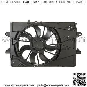 Radiator Condenser Cooling Fan Assembly For 2010-2017 Chevrolet Equinox 2.4L