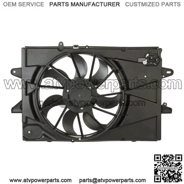 Radiator Condenser Cooling Fan Assembly For 2010-2017 Chevrolet Equinox 2.4L