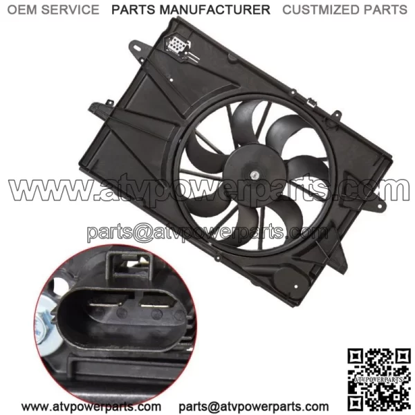 Radiator Condenser Cooling Fan Assembly For 2010-2017 Chevrolet Equinox 2.4L - Image 4