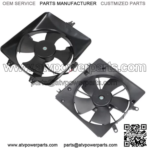 For 2003 2004-2006 Honda Accord Driver and Passenger Side Cooling Fan Assembly