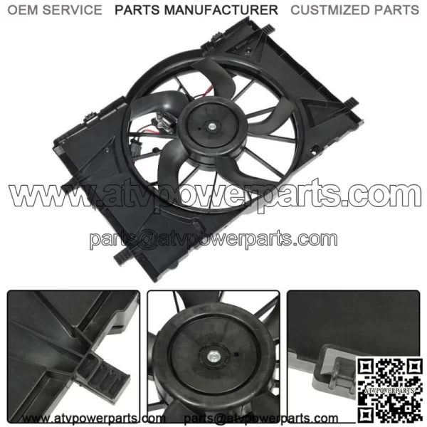 Radiator Cooling Fan Assembly FO3115183 For 2010-2012 Ford Fusion 2.5L 3.0L