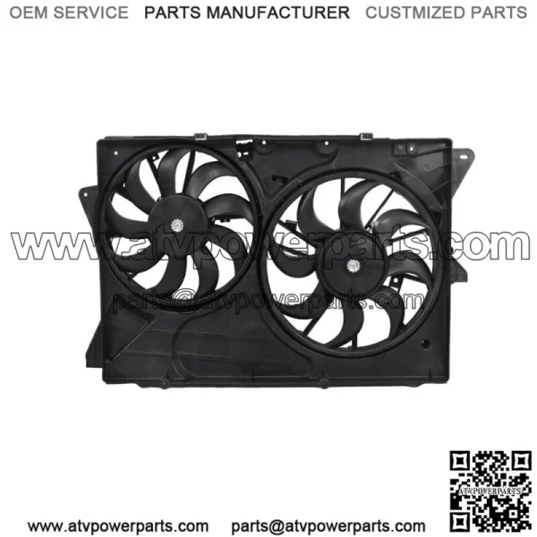 Engine Radiator Cooling Fan Assembly for 2013-19 Ford Explorer Flex Lincoln MKT - Image 2