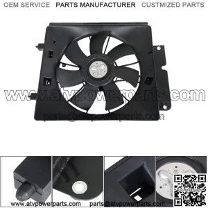 A/C Condenser Cooling Fan For 2002-2006 Honda CR-V 2003-2006 Element Right Side