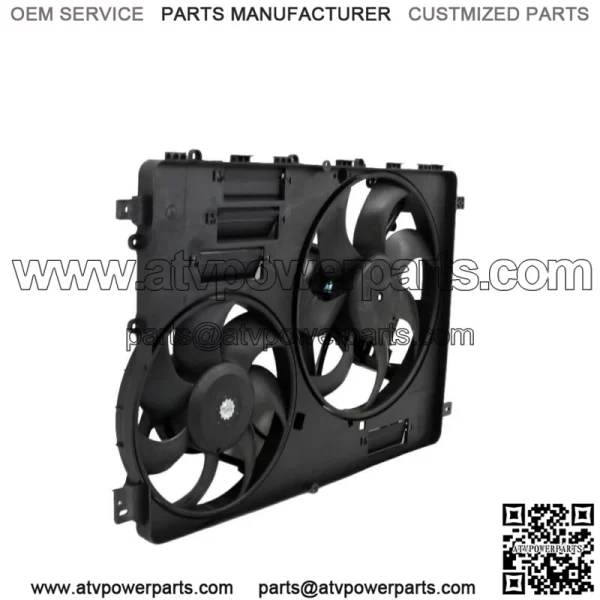 Radiator Cooling Fan Assembly w/ Control Module Shroud for Land Rover LR2 13-15 - Image 3