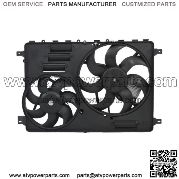 Dual Engine AC Radiator Cooling Fan Assembly For 2008-2016 Volvo S80 XC60 XC70 - Image 2