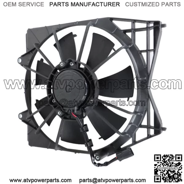 Right Engine Condenser Cooling Fan w/ Shroud Assembly For 2018-2022 Honda Accord - Image 3