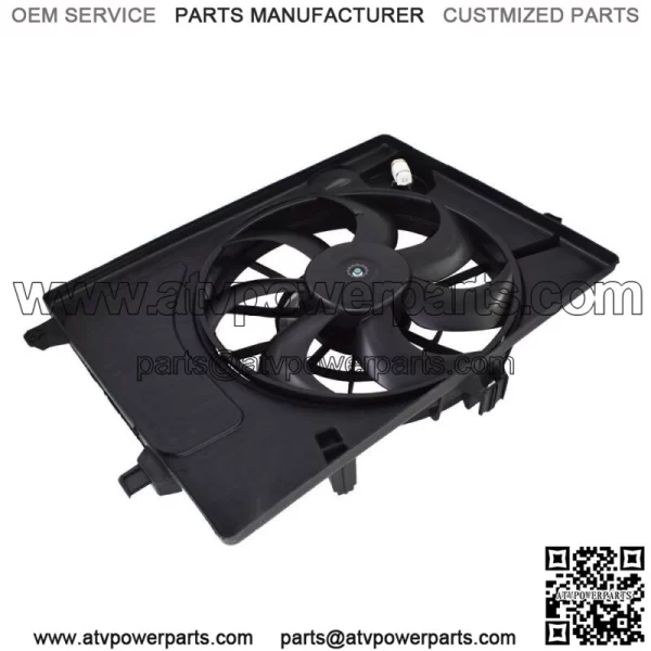 Radiator AC Condenser Cooling Fan Assembly For 11-13 Elantra 14 Forte 253803X100 - Image 3