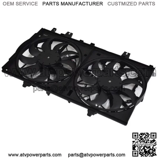 New Radiator A/C AC Condenser Cooling Fan For Nissan Rogue 14-18 X-Trail 15-17 - Image 2