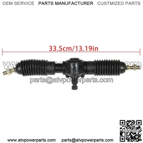 For 110cc Go Kart Cart Steering Wheel Kit Gear Rack Pinion Adjustable Shaft Set - Image 4