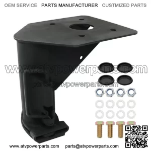 12" Fifth (5th) Wheel Camper RV Trailer Adapter Hitch to Gooseneck Ball Black