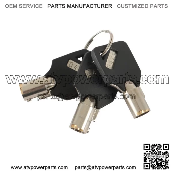 Steel Ball and Ring Hitch Lock Electro-Plated and Powder Coated Finish Red - Image 2