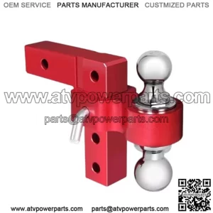 6-inch trailer hook 2"*2-5/16" with double pin # red