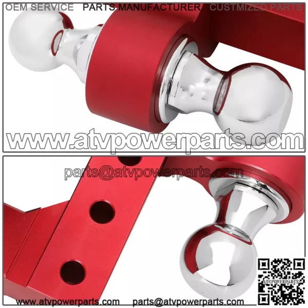 6-inch trailer hook 2"*2-5/16" with double pin # red - Image 5