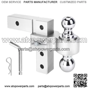 6-inch trailer hook 2"*2-5/16" with double pin #silver