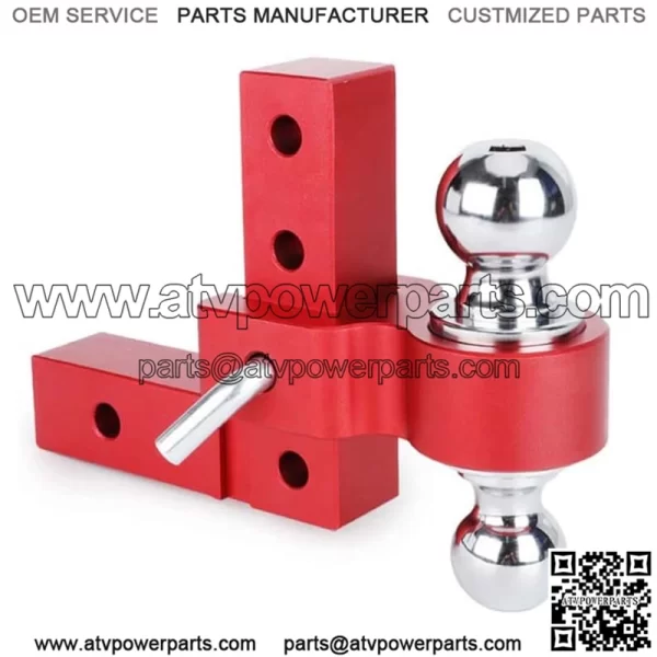 6-inch trailer hook 2"*2-5/16" with double lock#red - Image 3