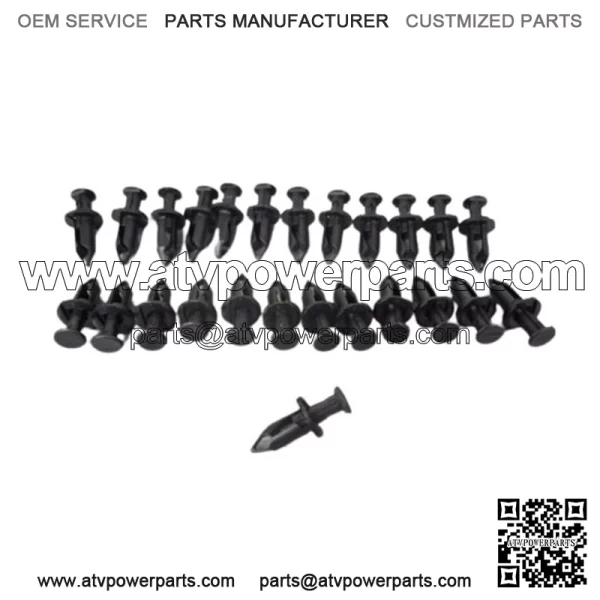 Can Am Replacement 25 Plastic Fender Rivets Clips 8mm 5/16" 293150089 ATV UTV