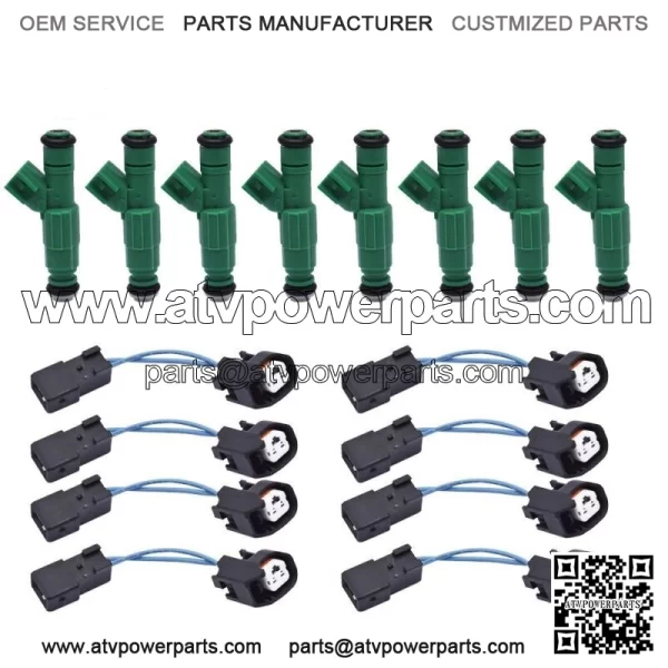 8x Upgrade 4 Hole Fuel Injectors For 96-99 Dodge Ram Dakota 5.2L 5.9L 318 360