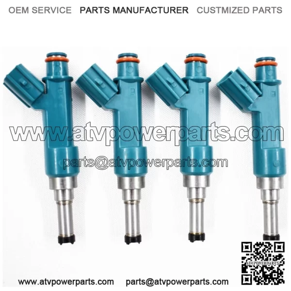 23250-37020 Set Of 4 Fuel Injectors Fit For 2011 Lexus CT200h 1.8L 4-Door - Image 2