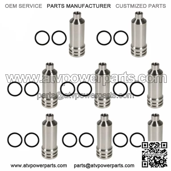8 Sets Injector Cup & O-rings For 2001-04 Gm 6.6l Duramax 97188463Lb7