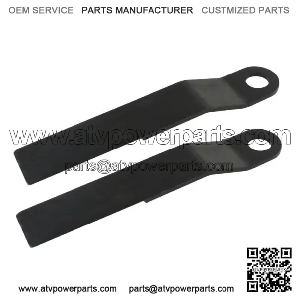AR400 2pcs Heavy Duty Steel Mower For King Skidsteer Brush Hog Cutter Blades