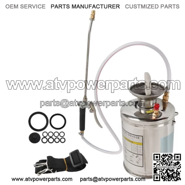 1/1.5/2/3/3.5 Gallon Stainless Steel Sprayer With Adjustable Nozzles Hose 14 L - Image 2