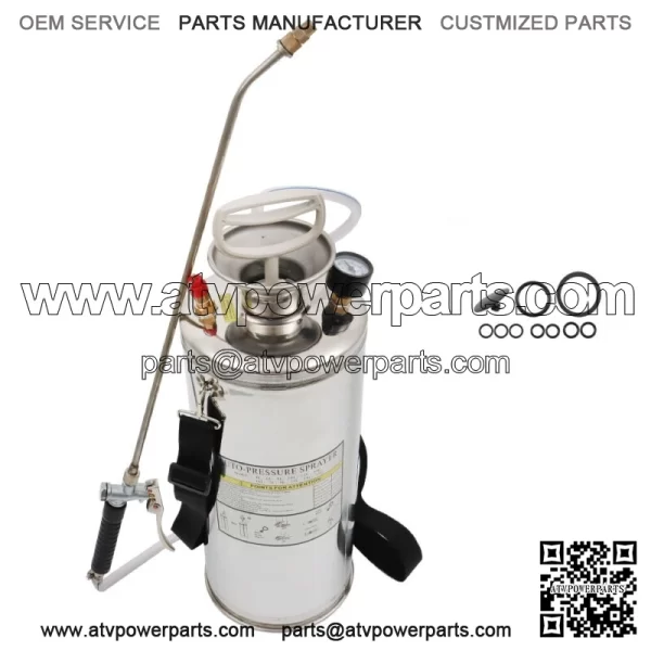1/1.5/2/3/3.5 Gallon Stainless Steel Sprayer With Adjustable Nozzles Hose 14 L - Image 4