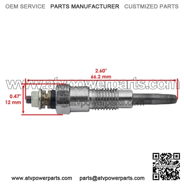 Glow Plug For Kubota KH170 KH28 KH60 KH90 Excavator L2050DT L2050F - Image 2