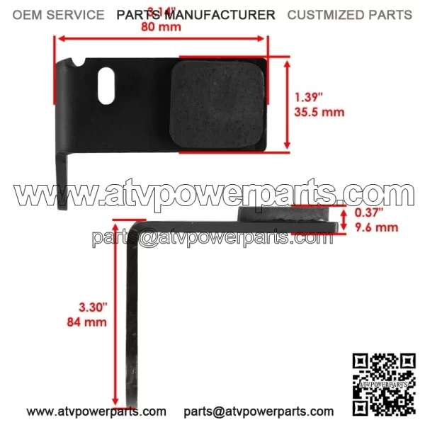 AUC17430 GY22309 Mower Deck Blade Brake Pad for John Deere Lawn Tractor - Image 2